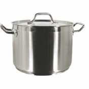 40 QT Stainless Steel Stock Pot with Lid U901988