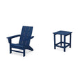Navy Adirondack Chair & Side Table J6129
