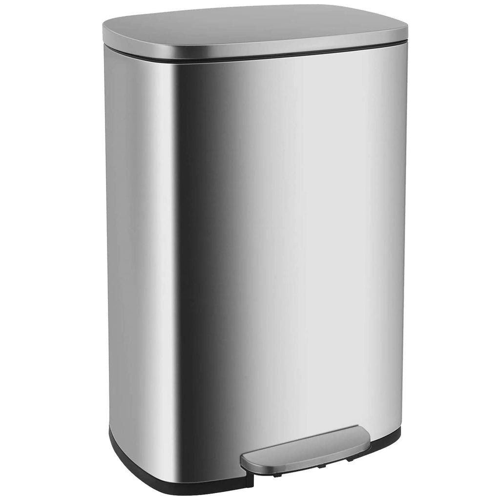 13 Gallon Steel Trash Can with Lid G20326