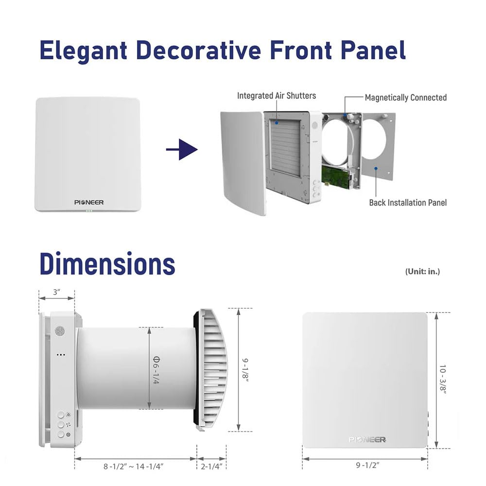 50 Single-Room Wall-Mounted Energy Recovery Ventilator P311