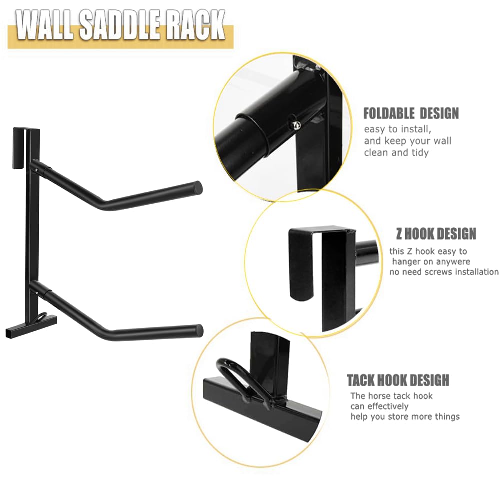 2 Pack Heavy Duty Portable Saddle Rack H426789
