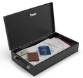 Fire Retardant Steel Security Chest Lock Box, 0.43 Cubic Ft, Black U62404