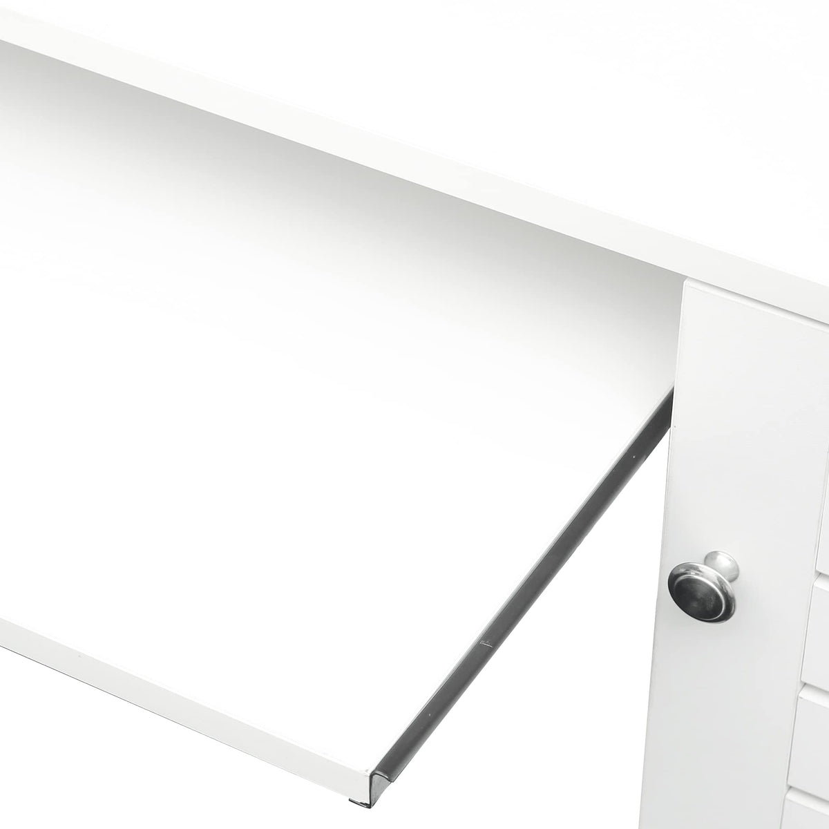 White Computer Desk with Hutch I977262