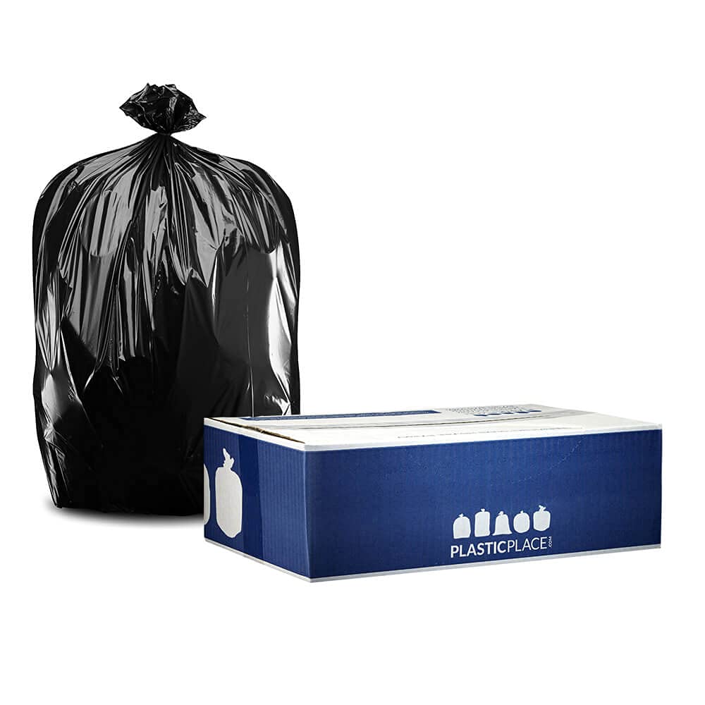 40-45 Gallon Black 2.0 Mil Trash Bags 100 Count T89607