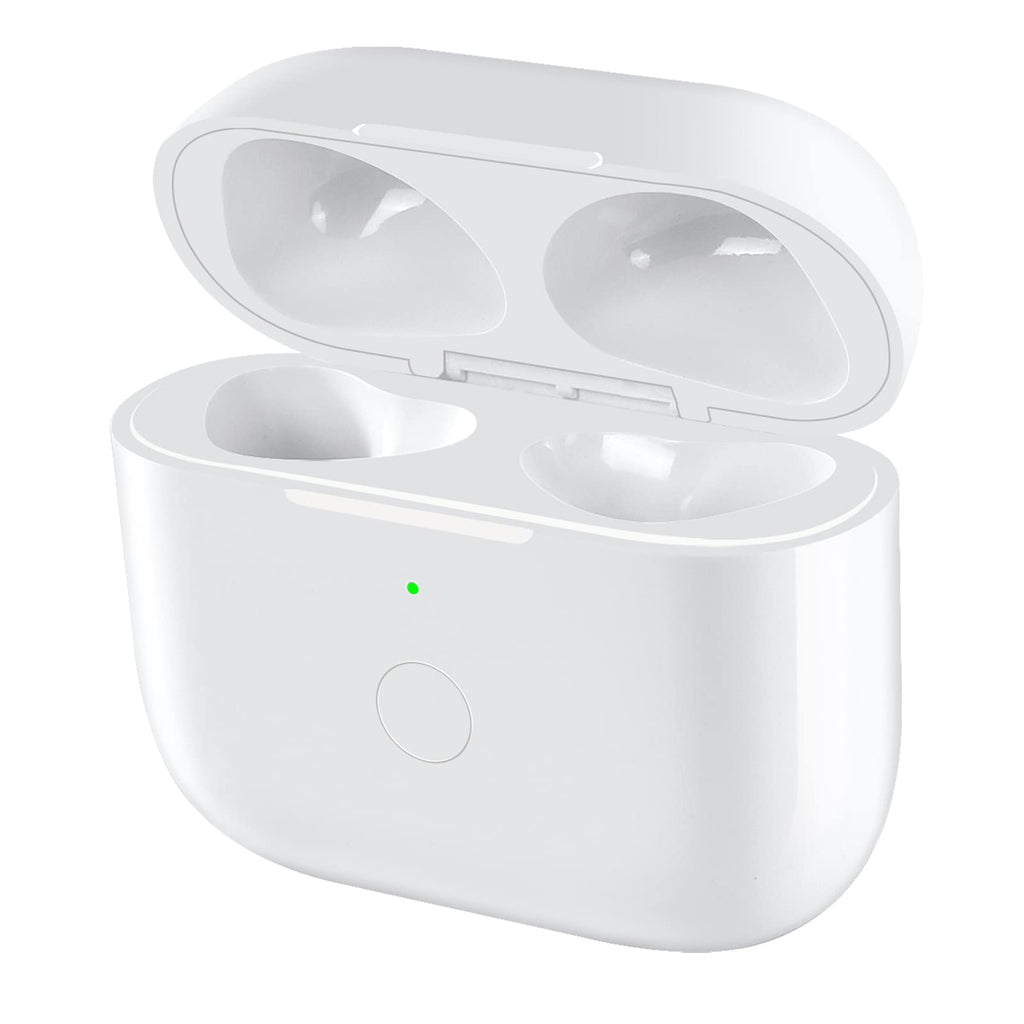 White Wireless Charging Case Replacement with Bluetooth Pairing Sync Button R9159