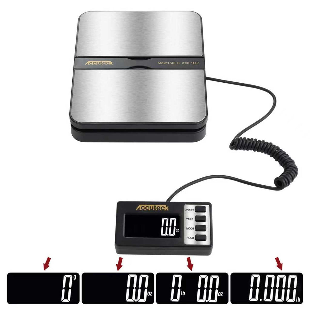 150Lbs 0.1OZ Digital Postal Scale Stainless Steel P46498