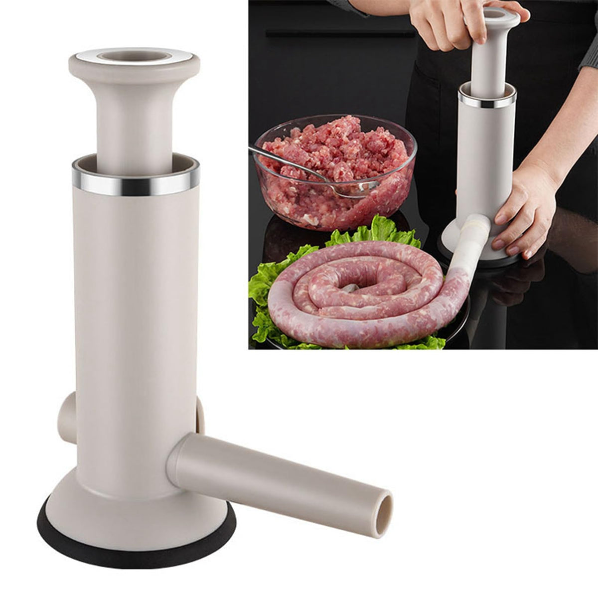 304 Stainless Steel Vertical Manual Sausage Stuffer P111167
