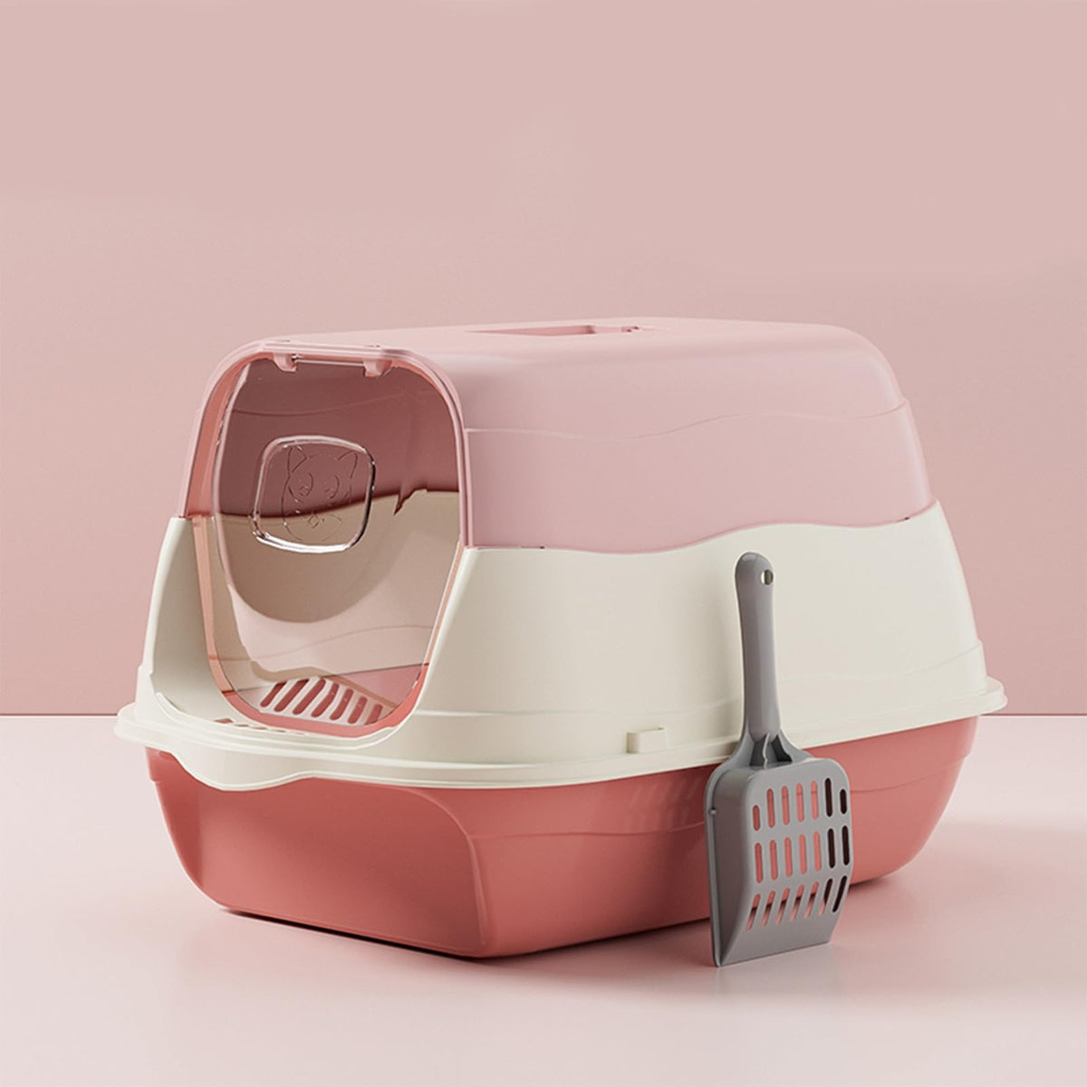 Cat Litter Box with Lid with Litter Scoop E40224