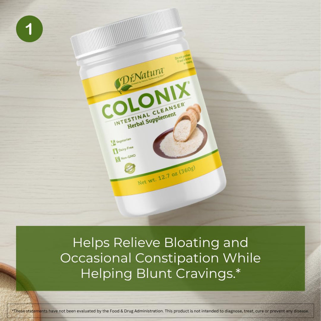 Whole Psyllium Husk Fiber Powder Herbal Capsules & Tea 30 Day Colon Cleanse Kit P600