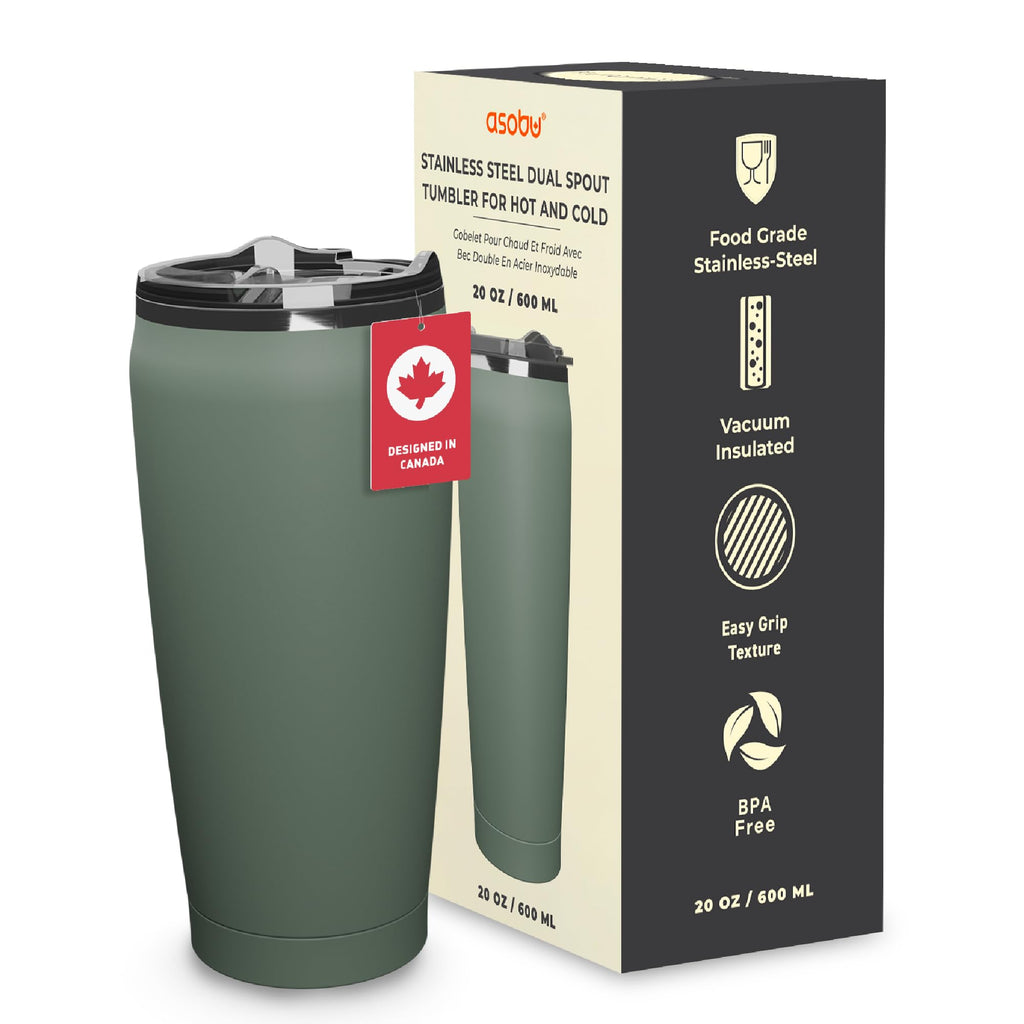 20 oz Stainless Steel Double-wall Vacuum-insulated Coffee Mug V442166