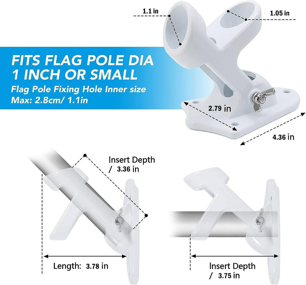 Heavy Duty Aluminum Flag Pole Holder V889103