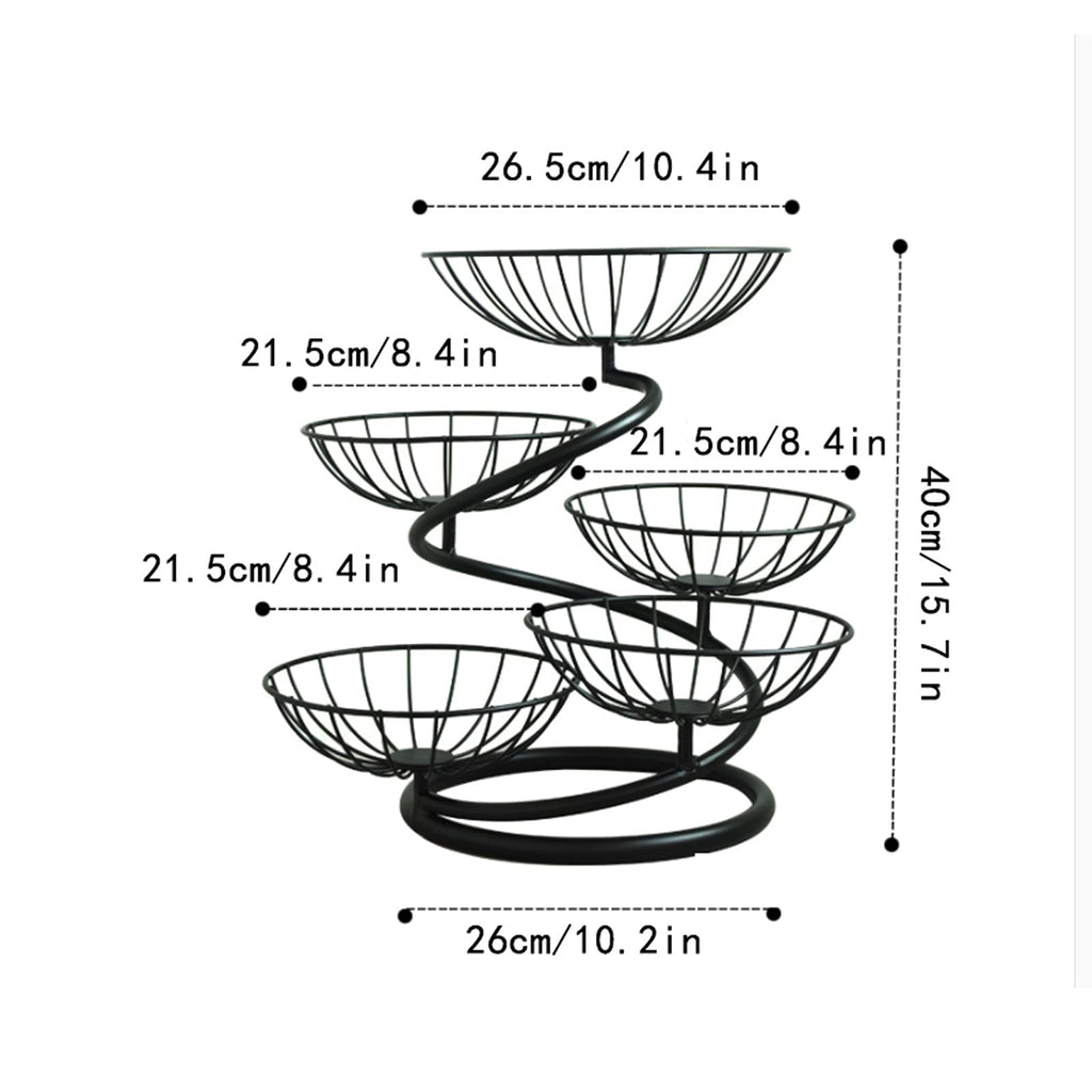 Fruit Bowl Multi-layer Fruit Tray Large Capacity Q856783