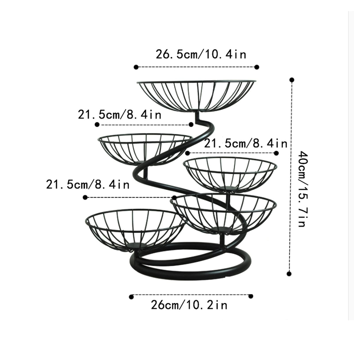 Fruit Bowl Multi-layer Fruit Tray Large Capacity Q856783