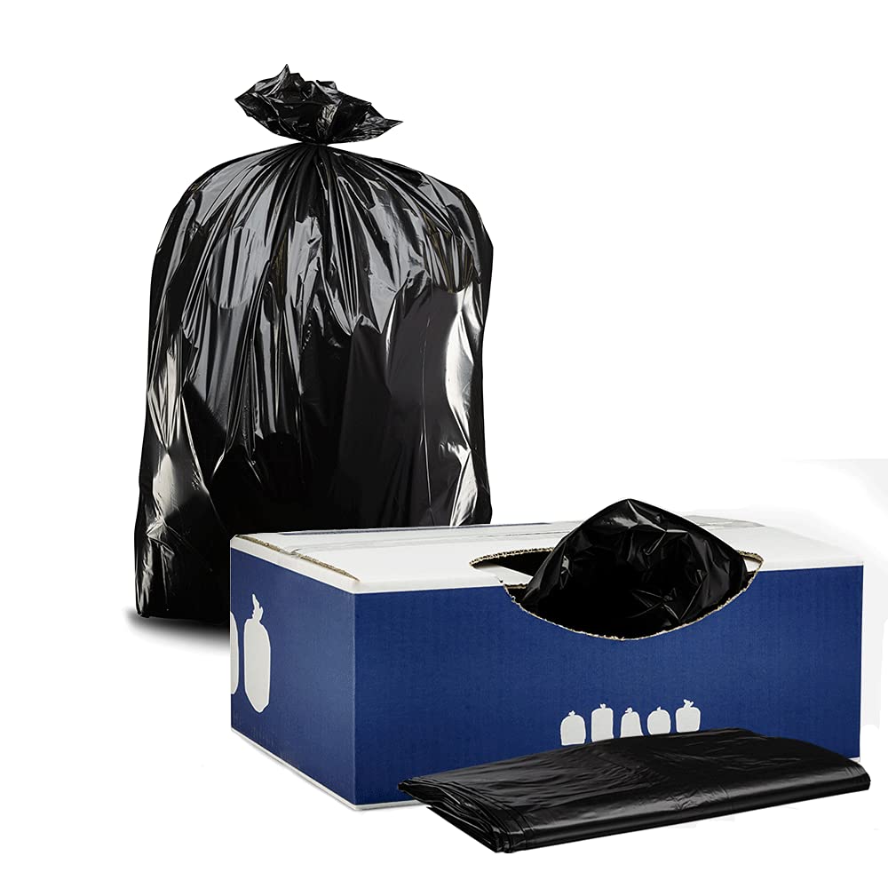 40-45 Gallon Black 2.0 Mil Trash Bags 100 Count T89607