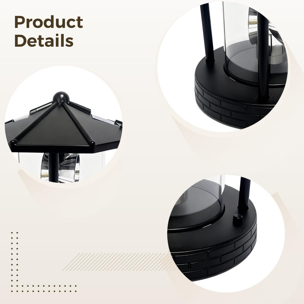 Solar LED Rotating Lighthouse Lamp C98375