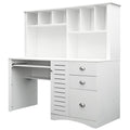 White Computer Desk with Hutch I977262