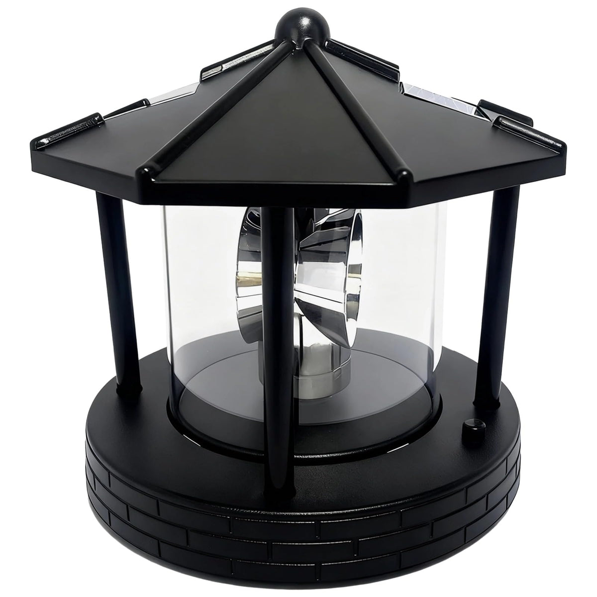 Solar LED Rotating Lighthouse Lamp C98375