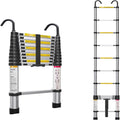 10.5ft Aluminum Telescoping Ladder 330 lbs Capacity K568028