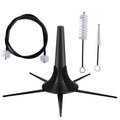 Trumpet Stand and Care Kit with Mouthpiece, Valve, Snake Brush, Foldable Metal 5 Legs Z2382