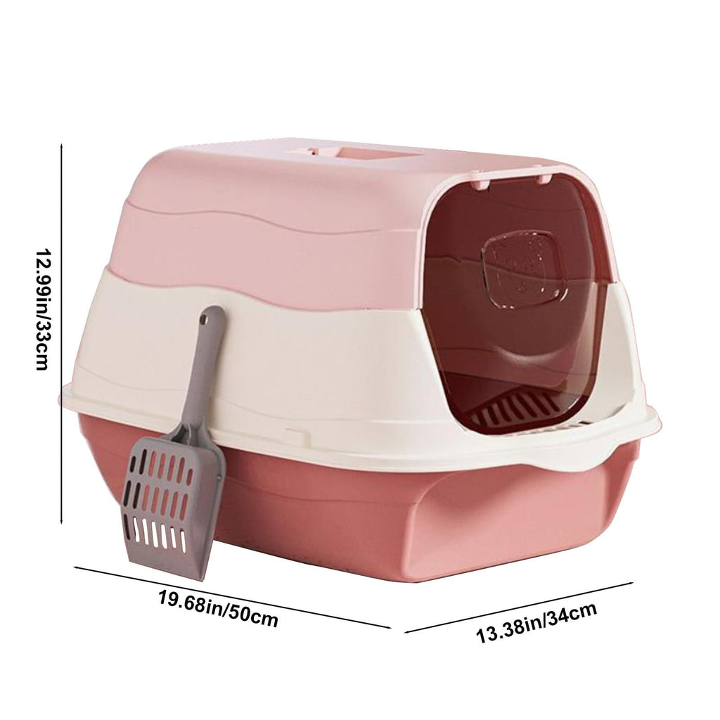 Cat Litter Box with Lid with Litter Scoop E40224