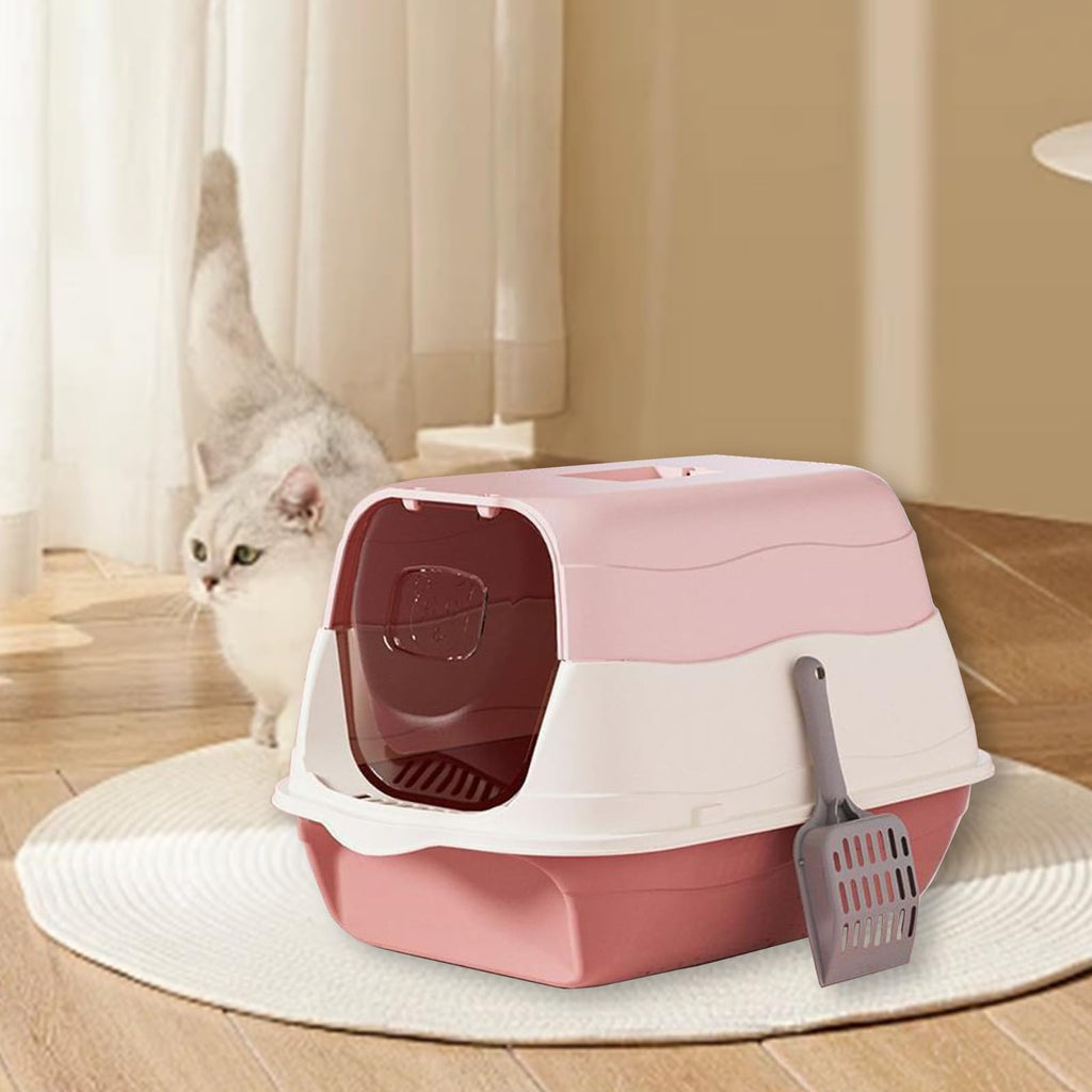Cat Litter Box with Lid with Litter Scoop E40224