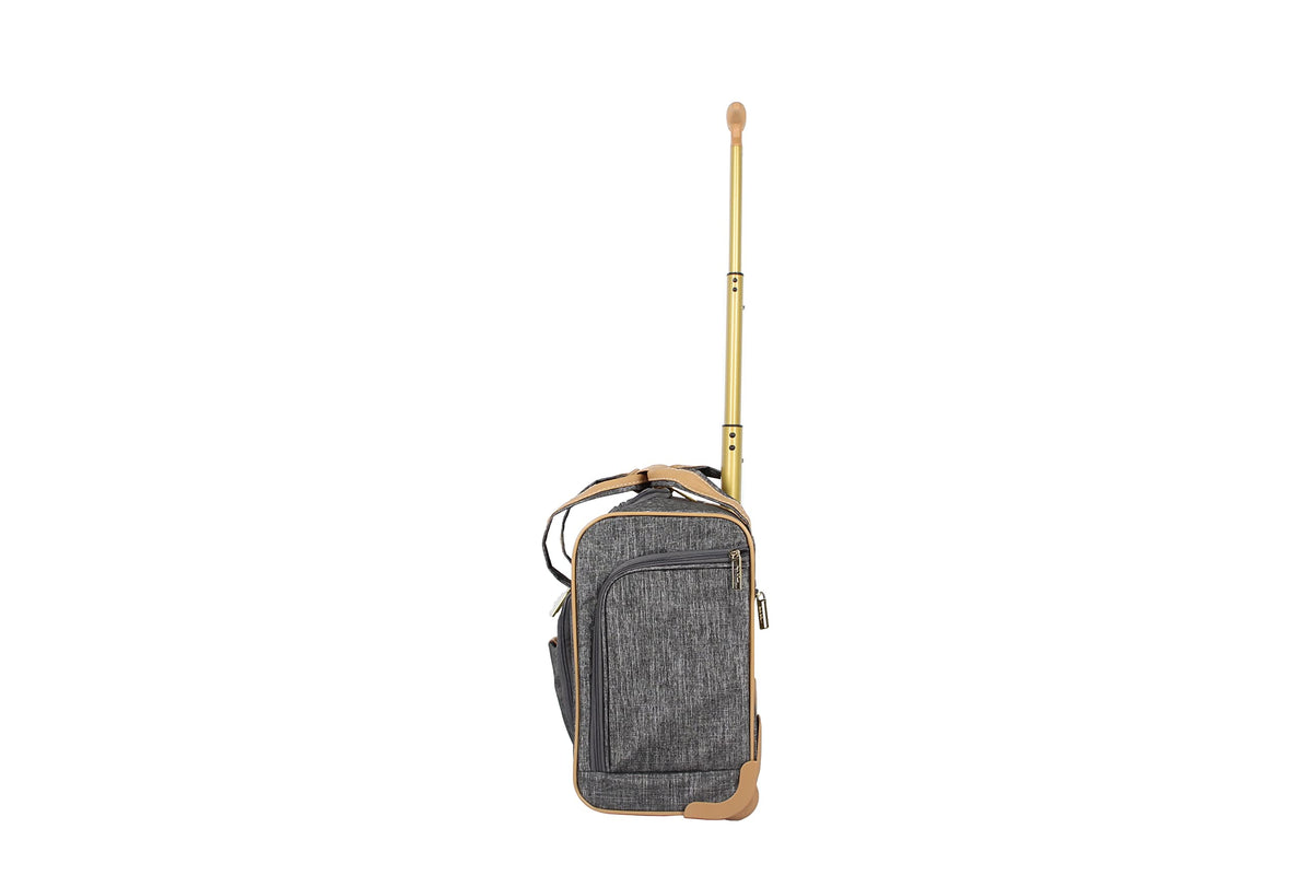 Lightweight 15 Inch Underseat Luggage with Spinner Wheels K20114