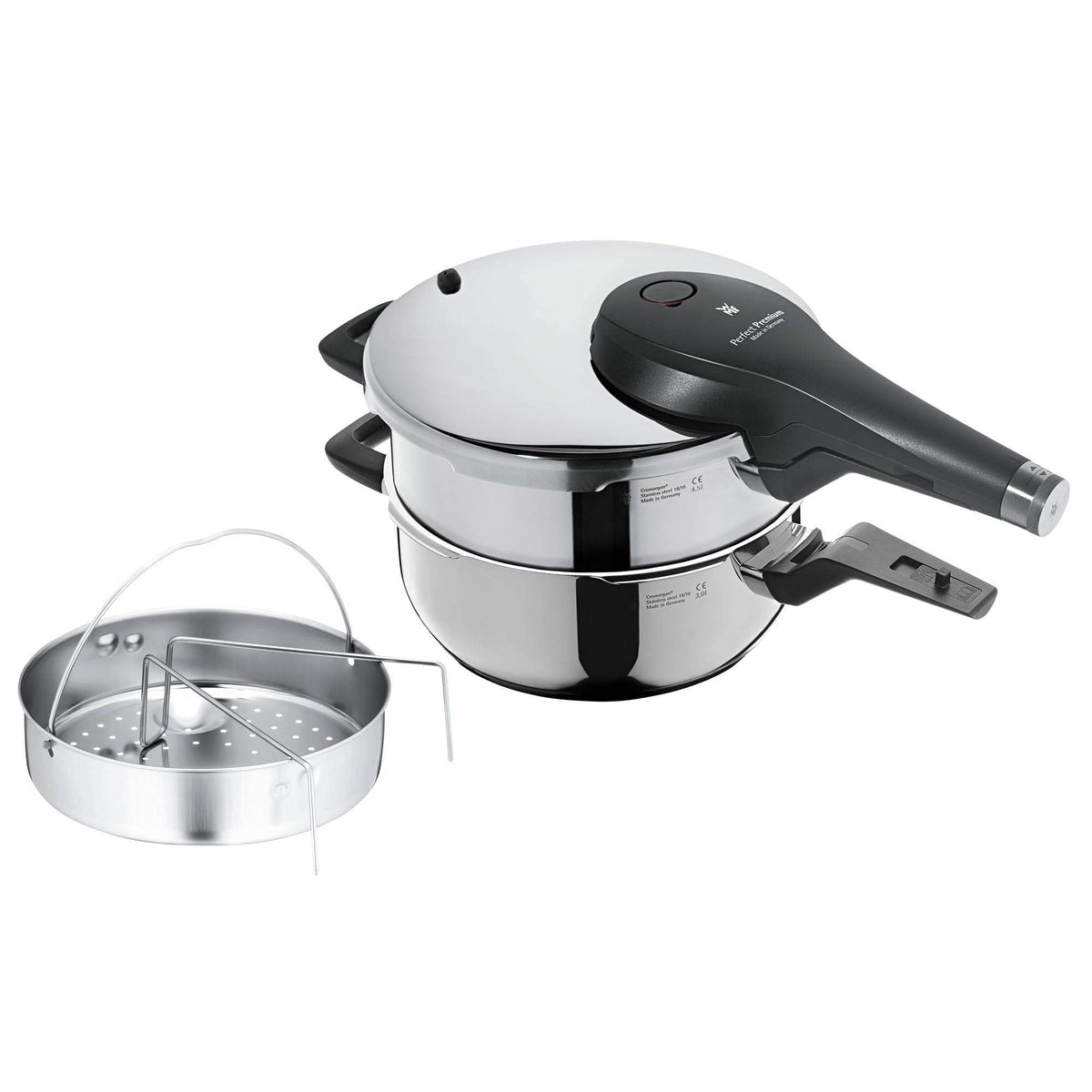 3-Piece Stainless Steel Pressure Cooker Set W138567