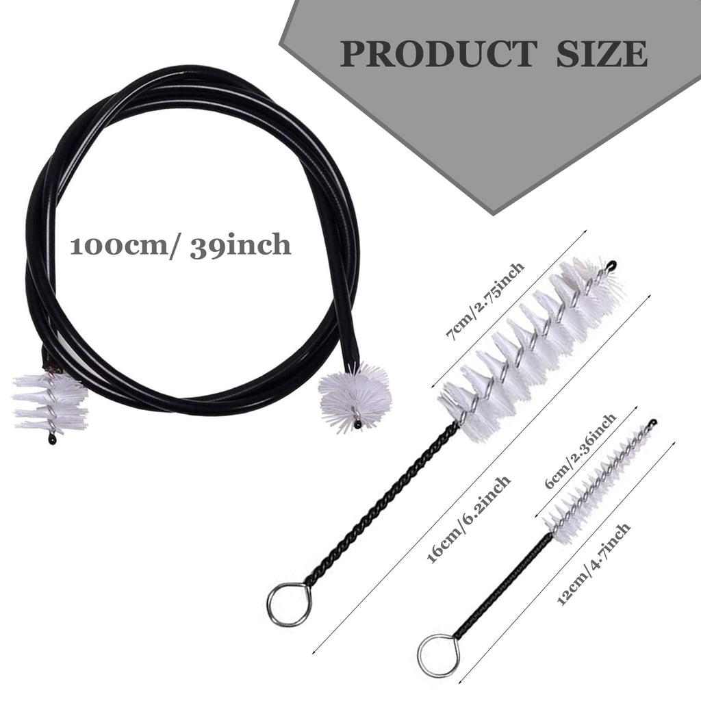 Trumpet Stand and Care Kit with Mouthpiece, Valve, Snake Brush, Foldable Metal 5 Legs Z2382