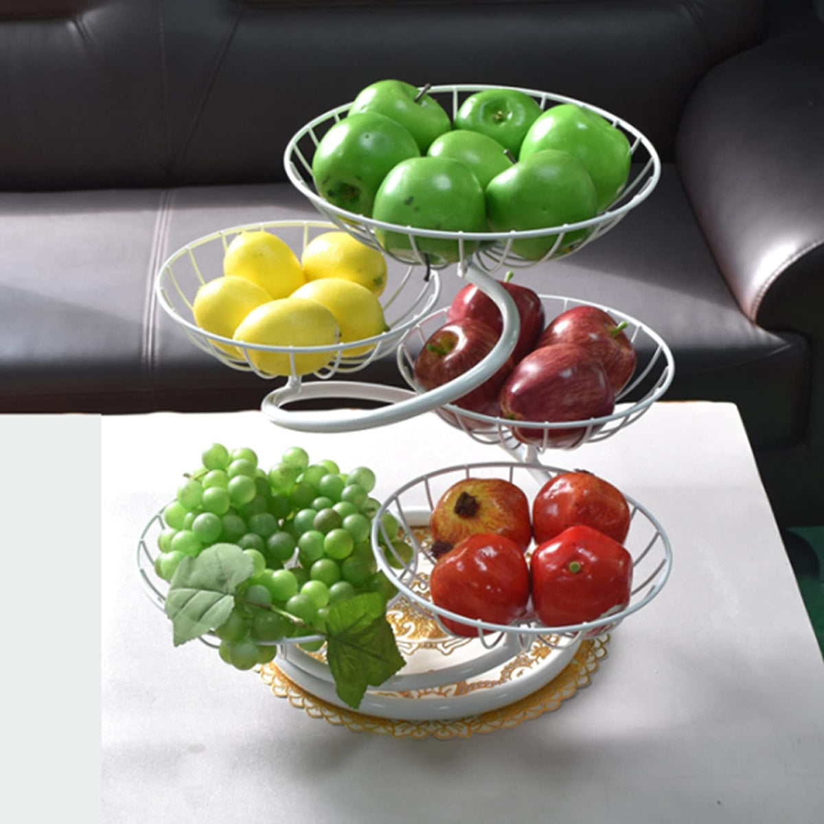 Fruit Bowl Multi-layer Fruit Tray Large Capacity Q856783