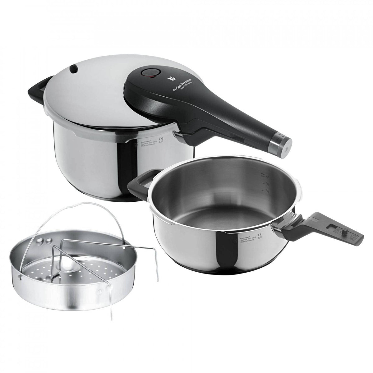 3-Piece Stainless Steel Pressure Cooker Set W138567