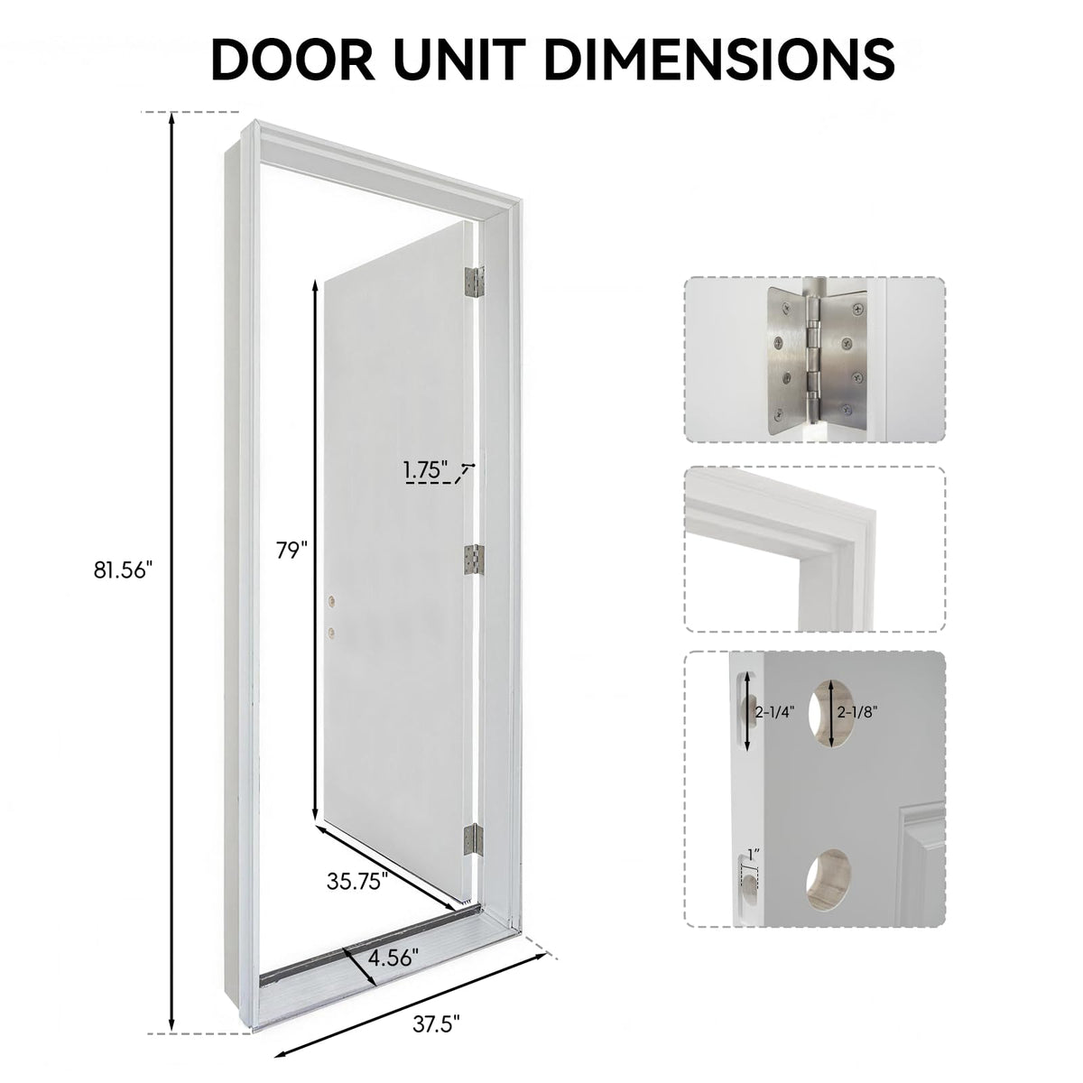 36"x80" Fiberglass Entry Door A7111