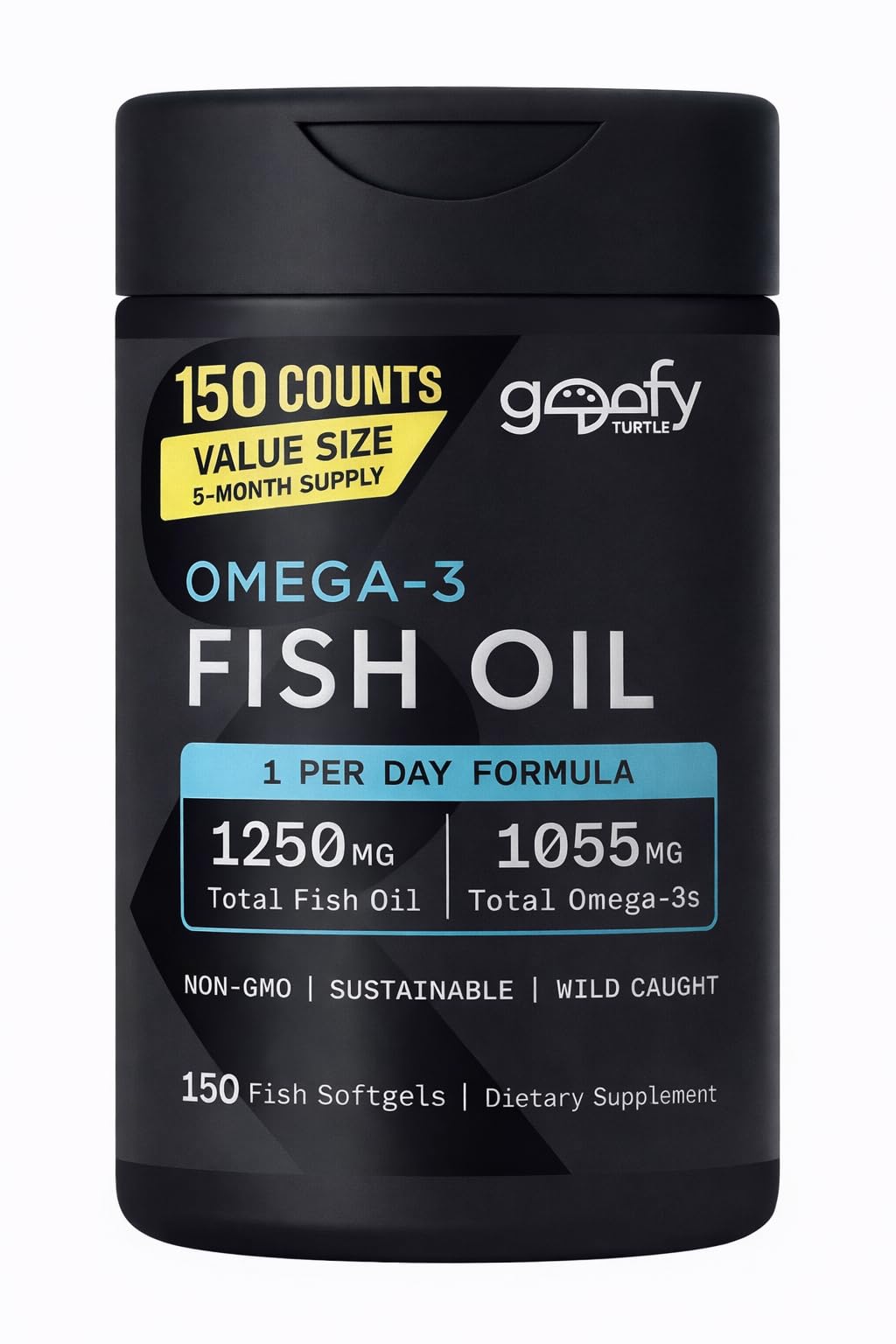 Omega-3 Fish Oil 1250 mg Softgels 150 Counts G890276