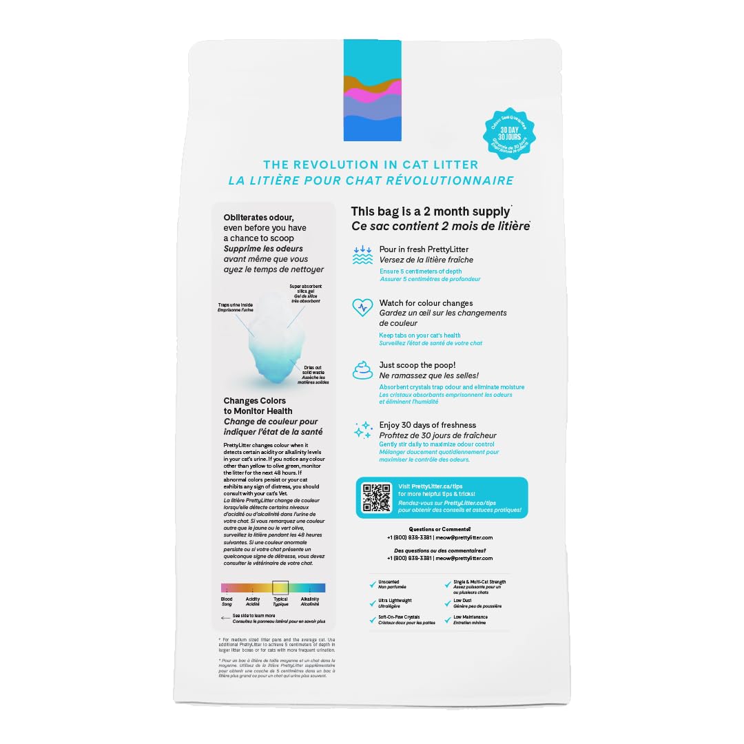 Unscented Non-Clumping Crystal Cat Litter 8 lbs D3120