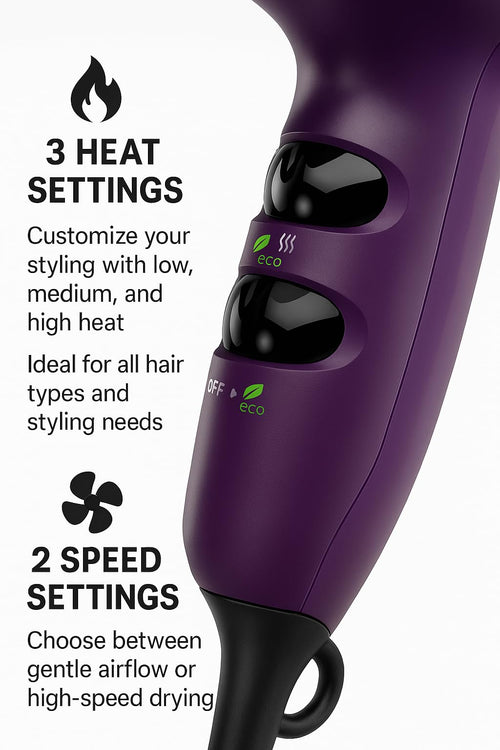 1875W Compact Anti-Frizz Hair Dryer X671