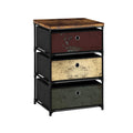3 Drawer Fabric Nightstand O993