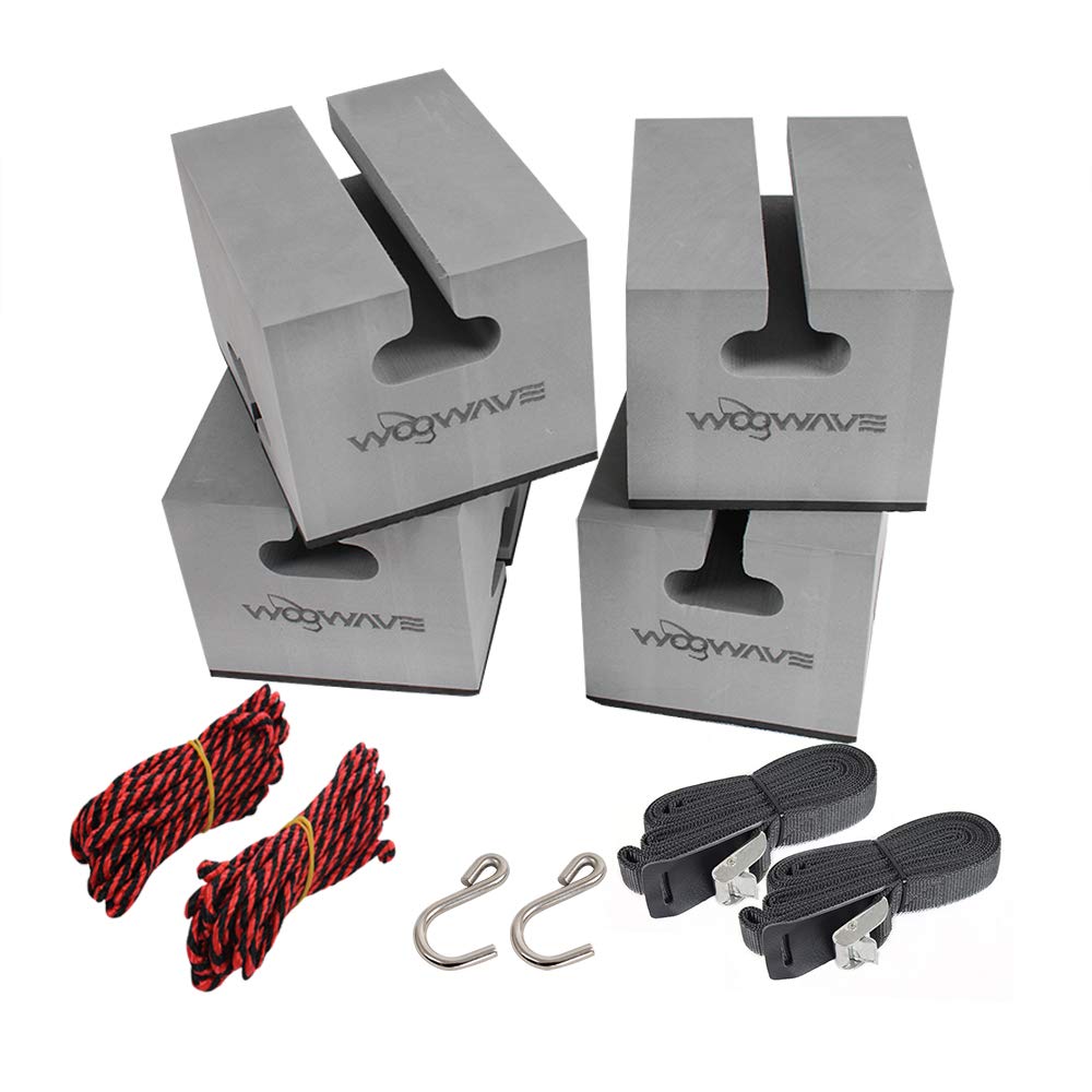 Universal Soft Standard Foam Block Canoe Carrier Kit with Tie-Downs K6420