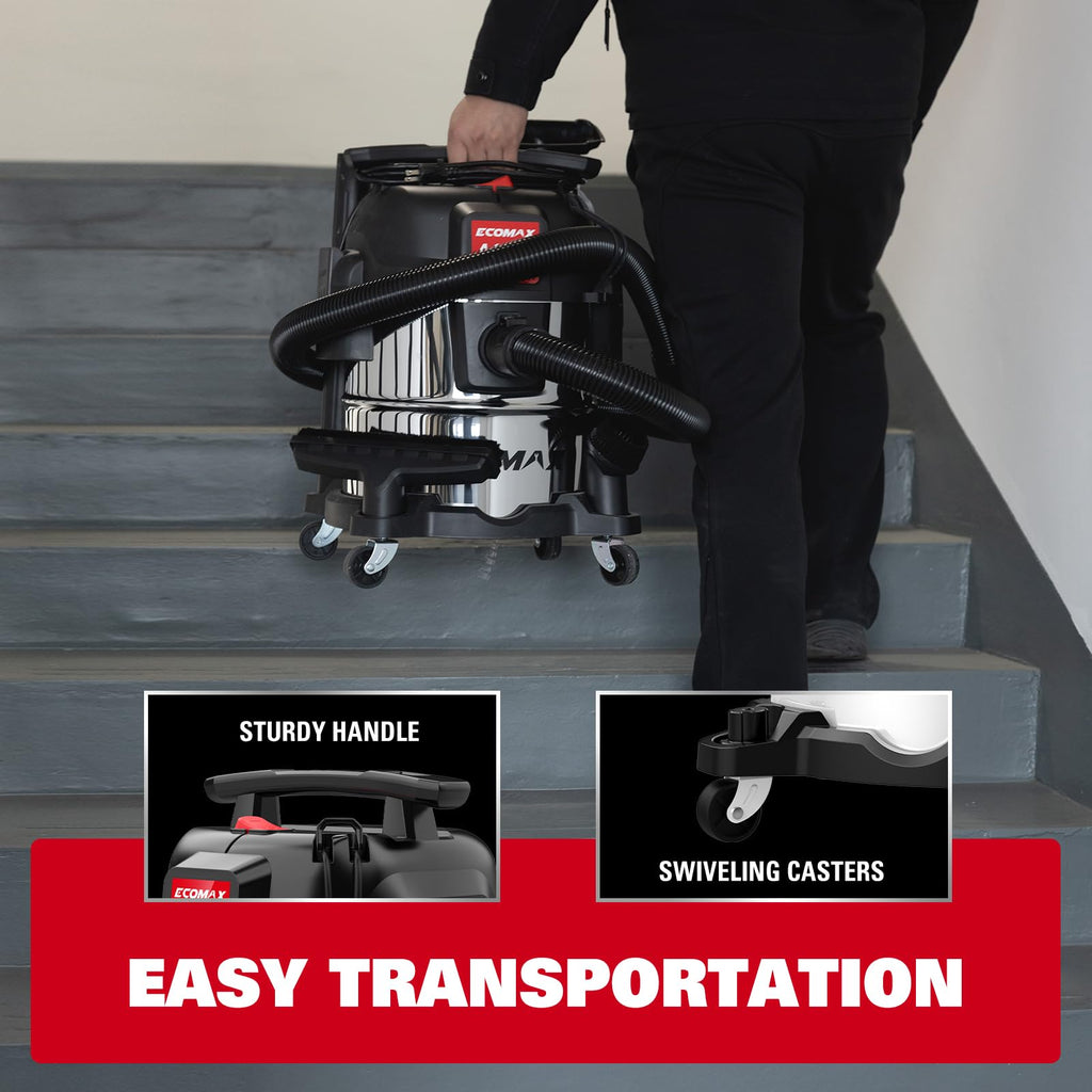 5 Gallon Stainless Steel Wet and Dry Shop Vacuum K34412