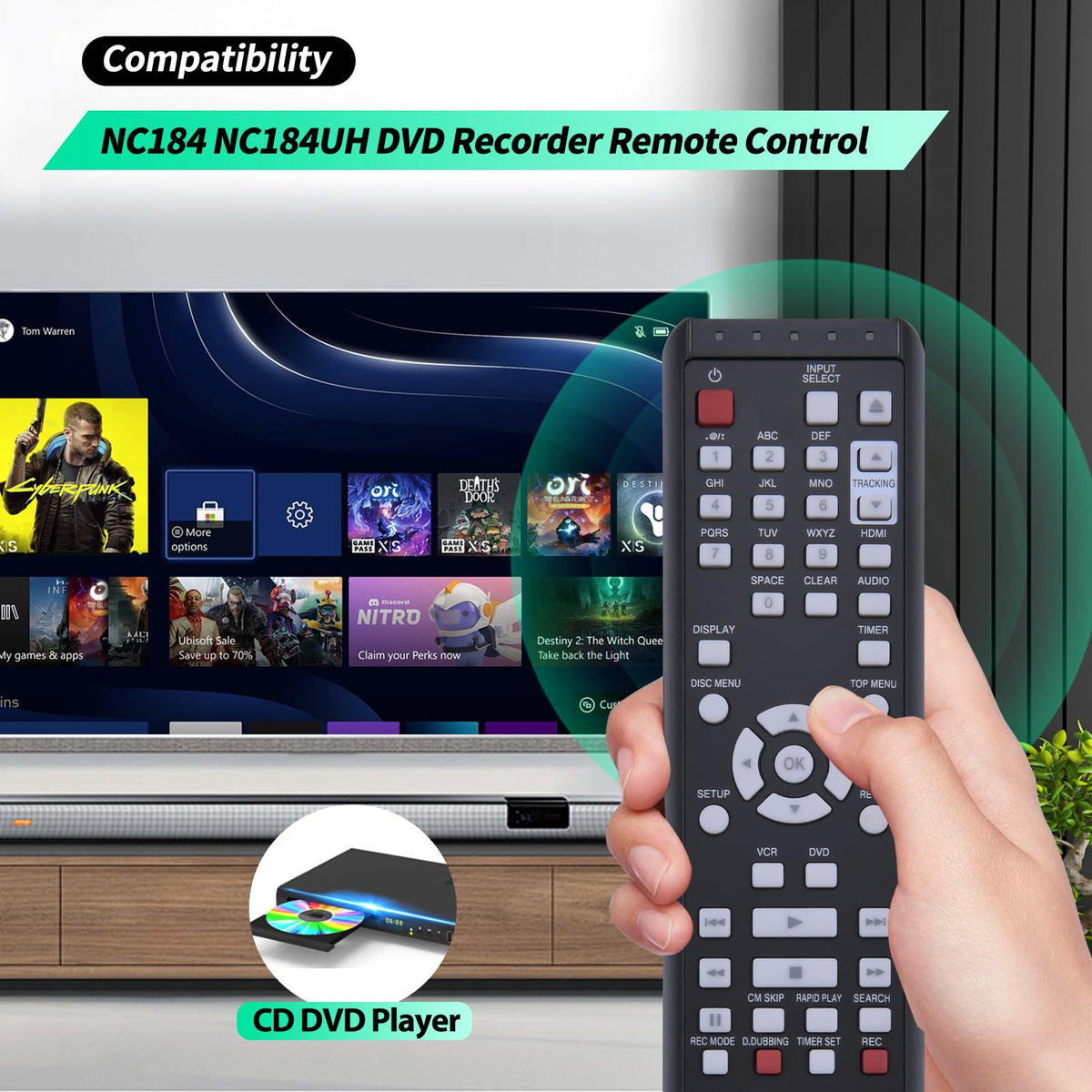 Replacement Remote for SANYO TV N896
