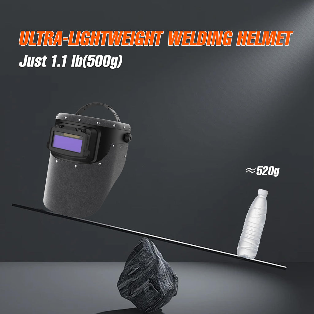 Leather Auto Darkening Welding Helmet U95096
