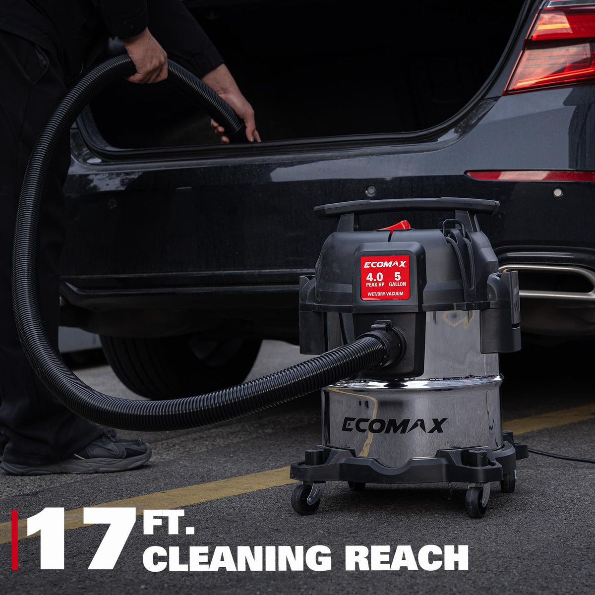 5 Gallon Stainless Steel Wet and Dry Shop Vacuum K34412