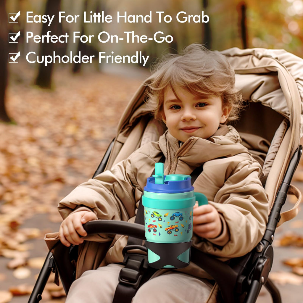 16oz Kids Insulated Tumbler with Handle, 2 Pack W532