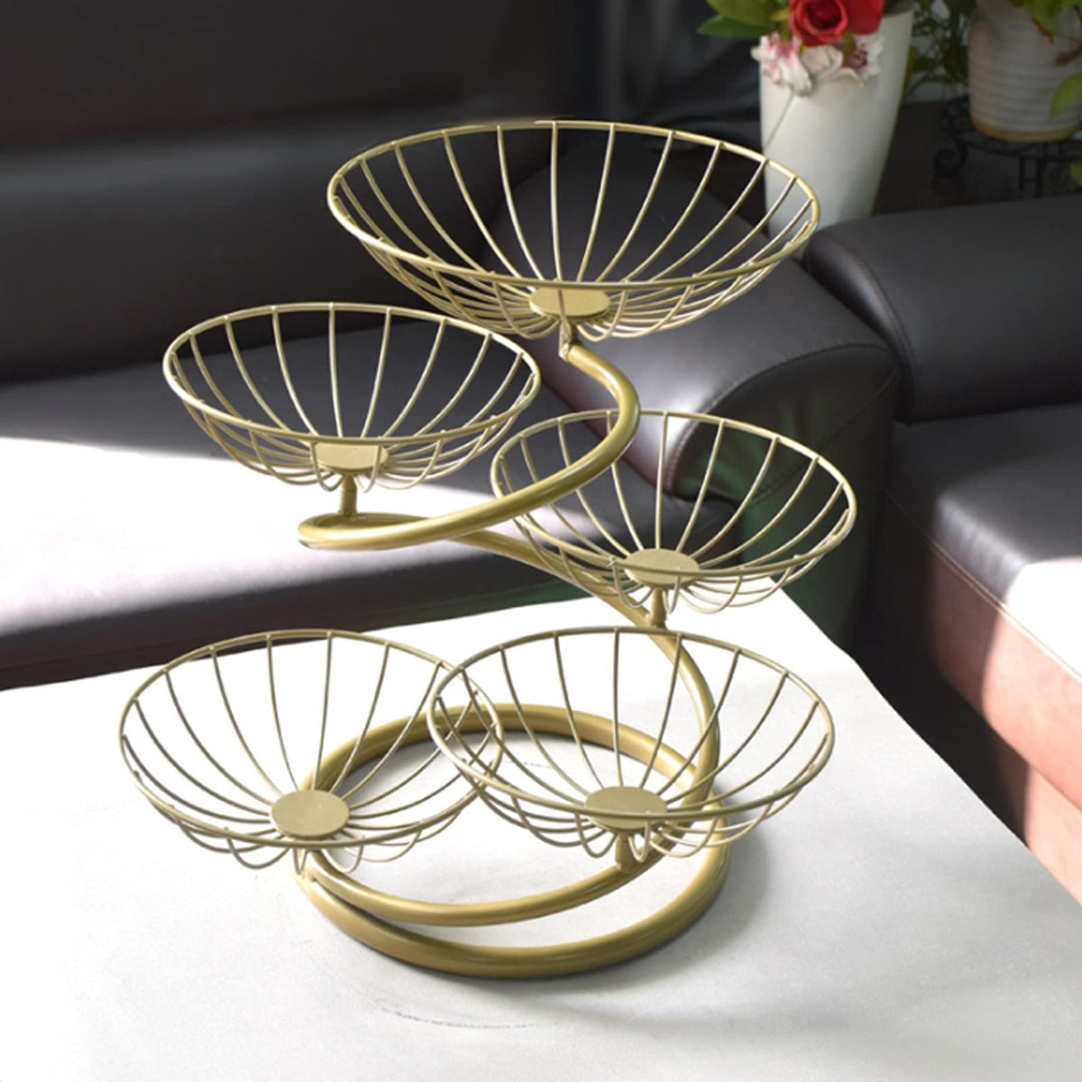 Fruit Bowl Multi-layer Fruit Tray Large Capacity Q856783