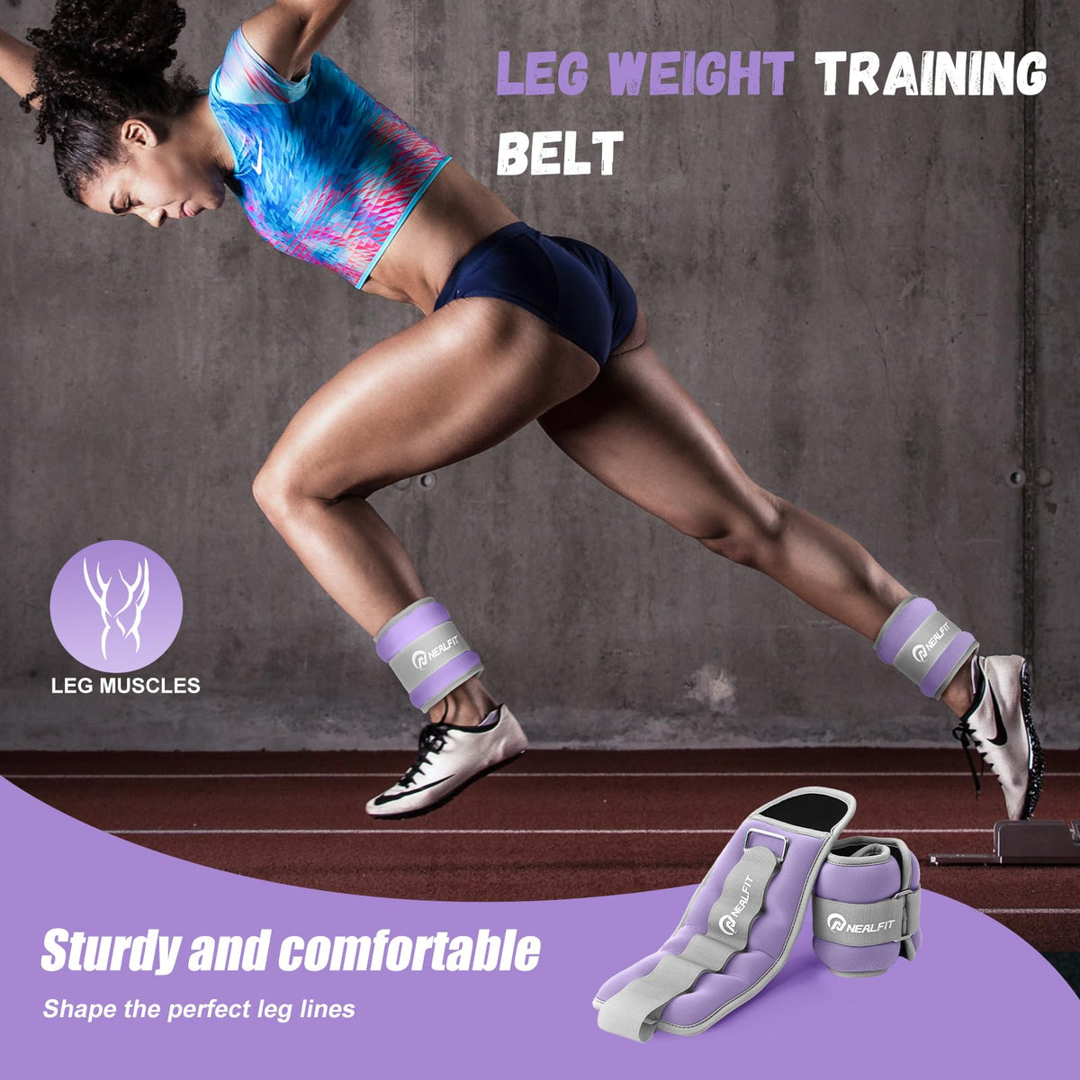 Ankle Weights with Adjustable Strap T548