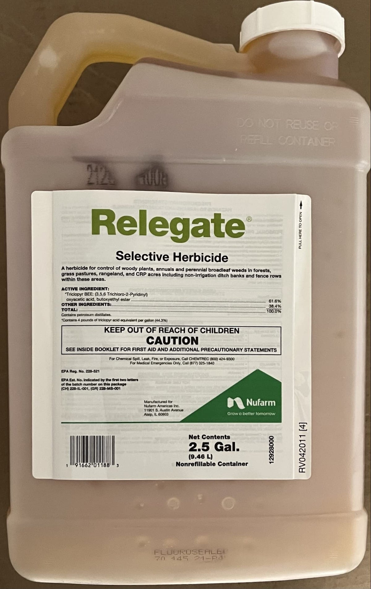 2.5 Gallons Herbicide O627
