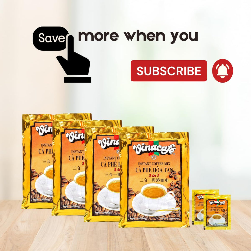 Instant Coffee Packets 3 in 1 Medium Roast Pack of 2 V6775