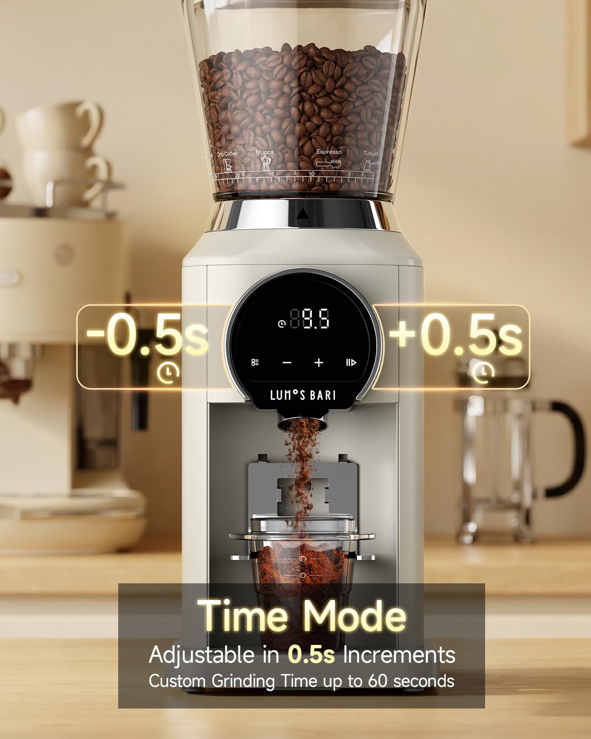 Conical Burr Coffee Grinder, 34 Settings P880004