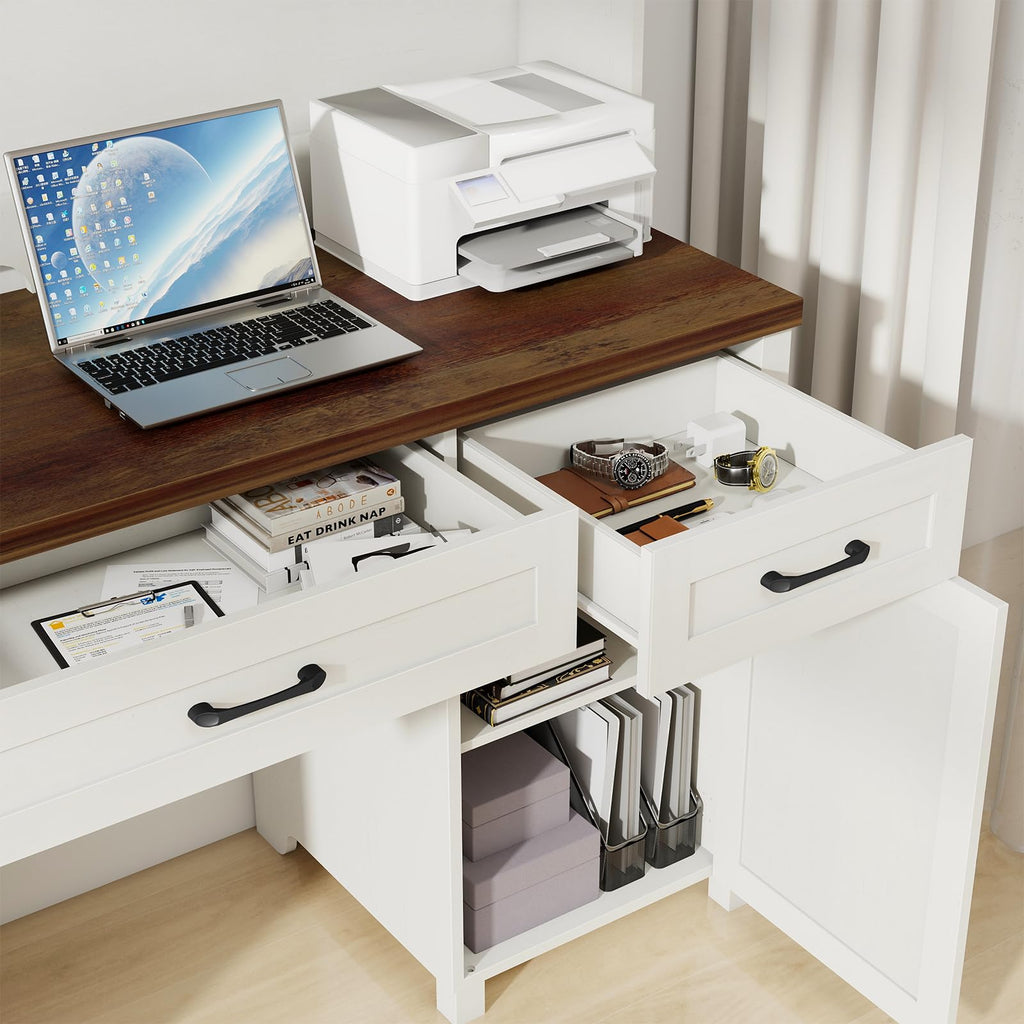 67" H Executive Desk with File Drawer V21775