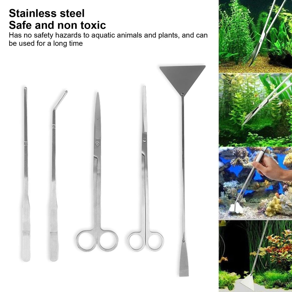 5 in 1 Stainless Steel Aquarium Aquascaping Kit S5374