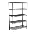 5-Tier Heavy Duty Metal Shelving Unit on Lockable Wheels W2372