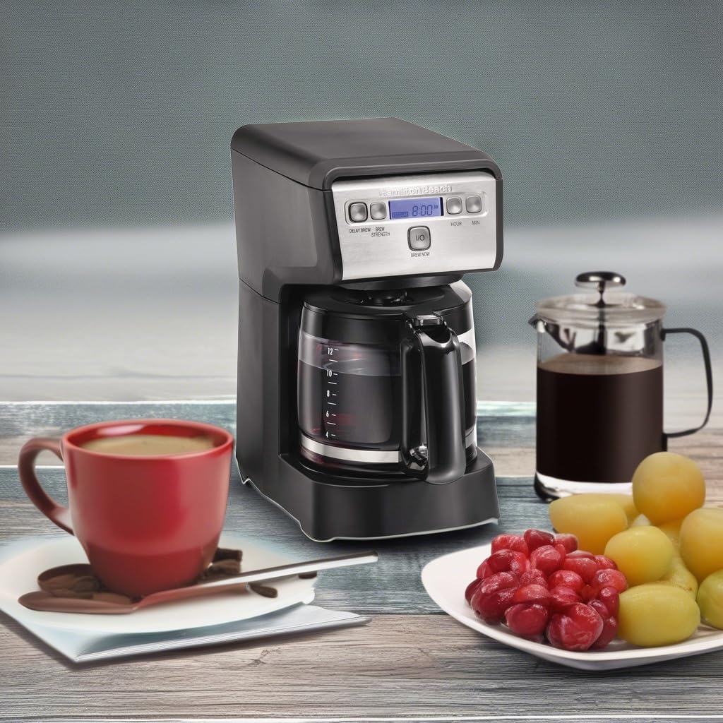 12 Cup Compact Programmable Drip Coffee Maker V66593